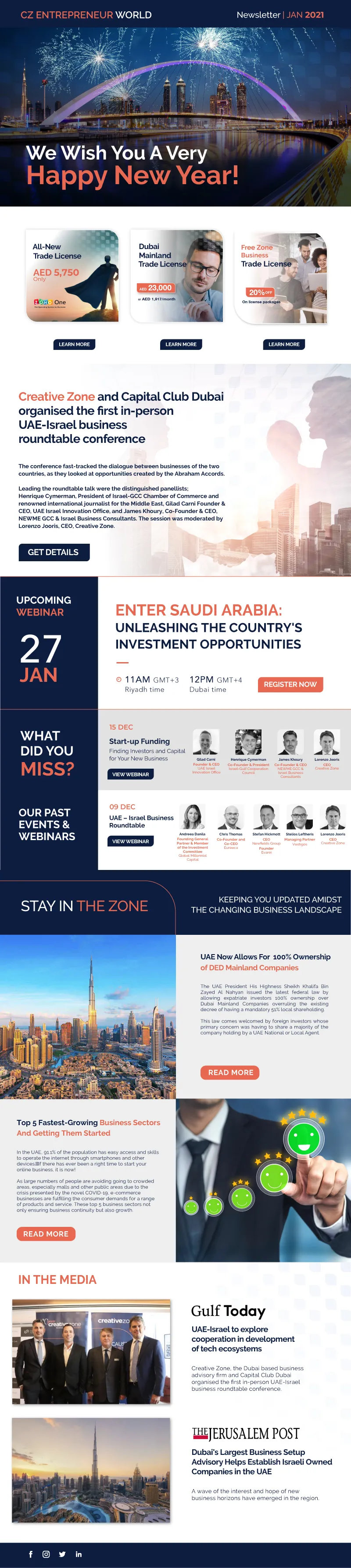 Creative Zone January newsletter