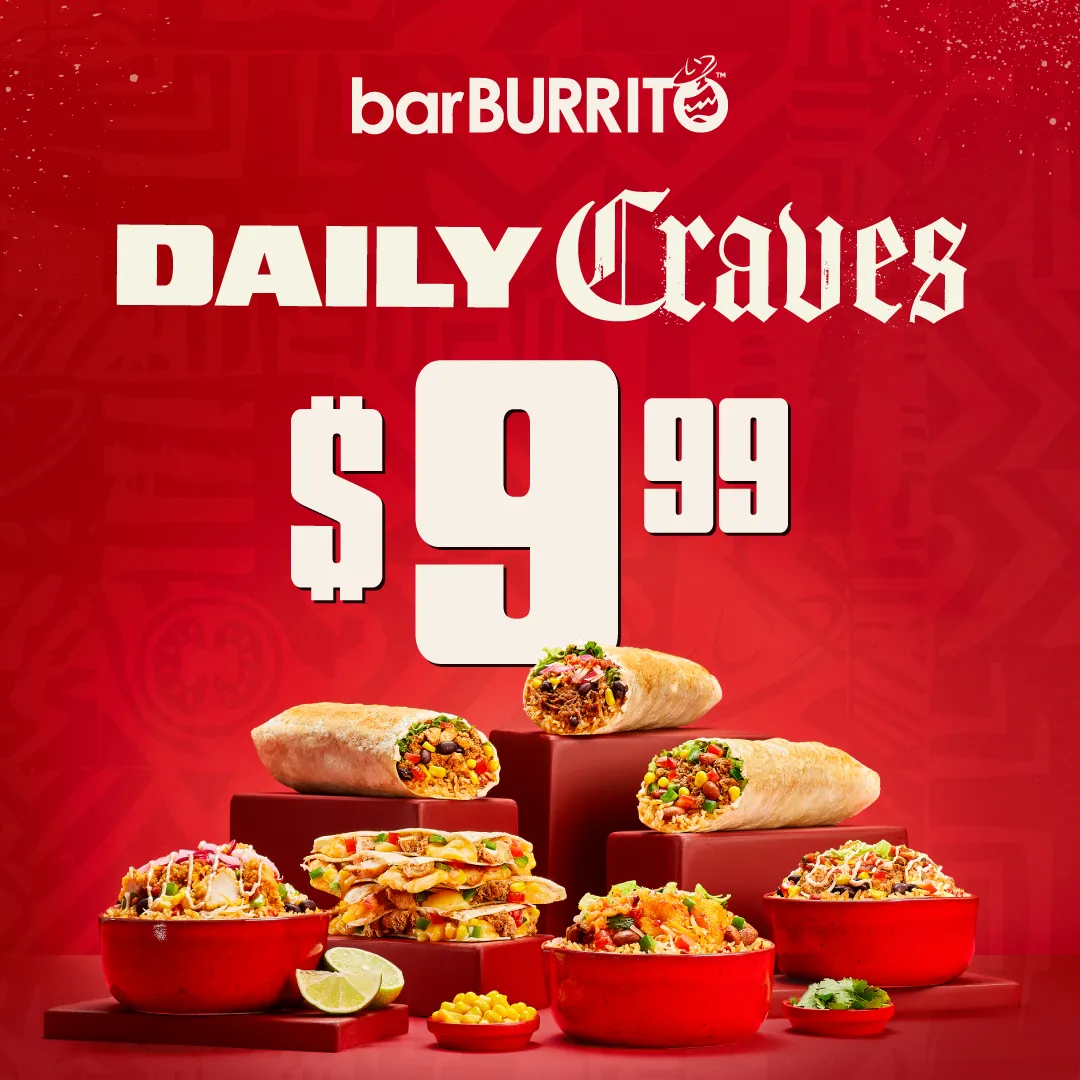 Daily Craves $9.99 Meta carousel, seven-item hero spread
